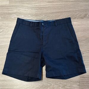 Brooks Brothers Dark Navy Blue Flat Front Shorts Size 33